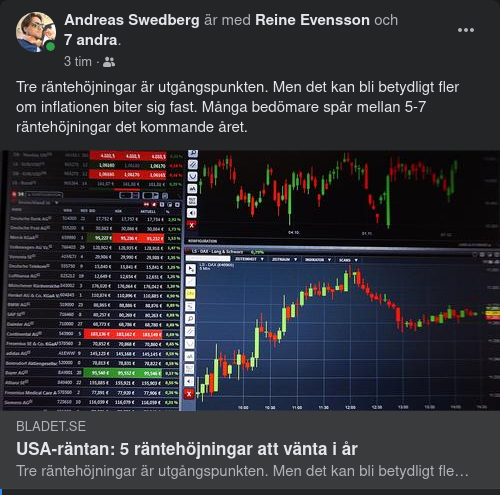 Väntade Amerikanska Räntehöjningar