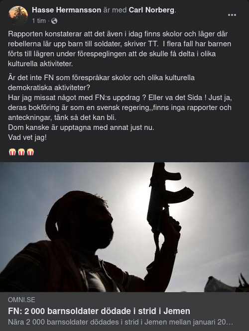 Dödade Barnsoldater I Jemen Enligt FN