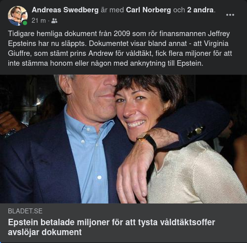 Miljonbetalande Epstein 2009