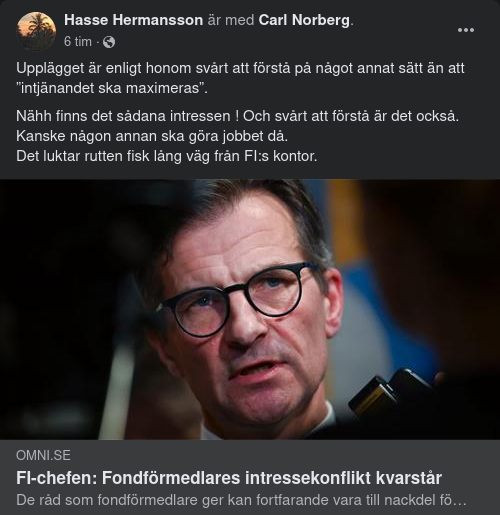 Svårförstådda Intressen För FI-Chefen