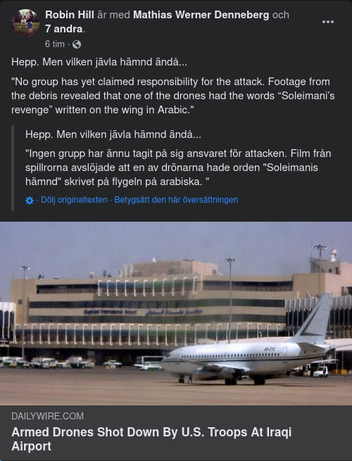 Nedskjuten Hämnd I Irak