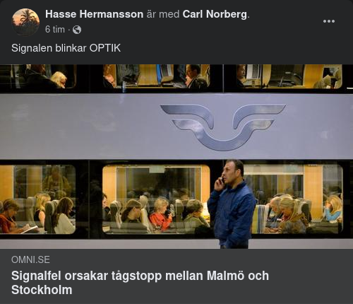 Signalfel & Tågstopp