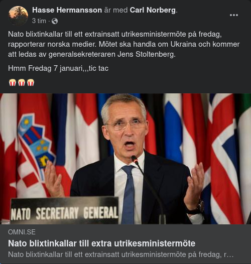 Blixtinkallat NATO-Möte
