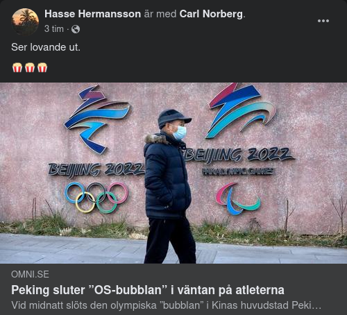 Sluten OS-Bubbla I Peking