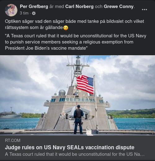 Domstolsbeslut För Navy SEALs Vaxxfråga