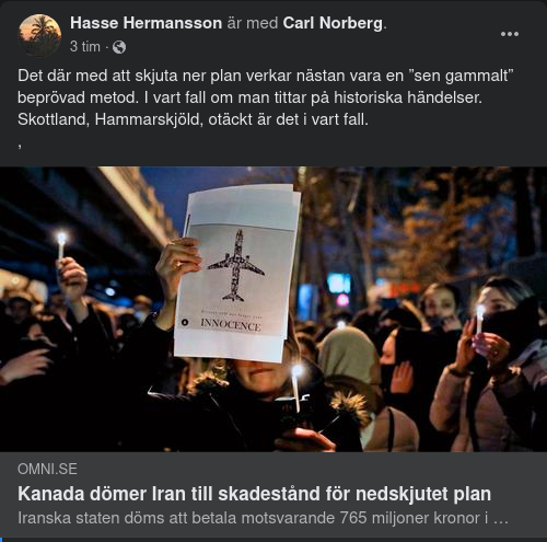 Kanada Dömer Iran Till Skadestånd