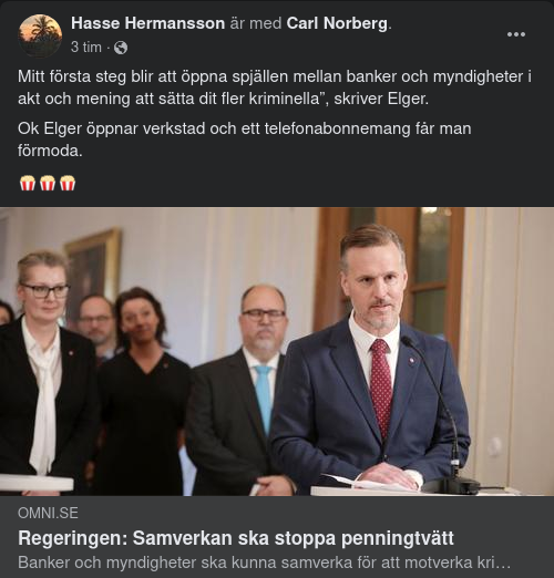 Spjällöppnande Regering För Penningtvättsstopp