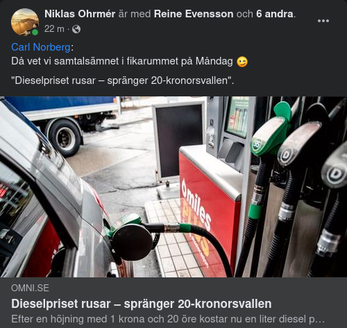 Måndagens Fikarumssnackis