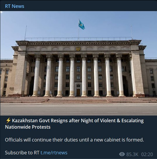 Kazakstans Regering Avgår