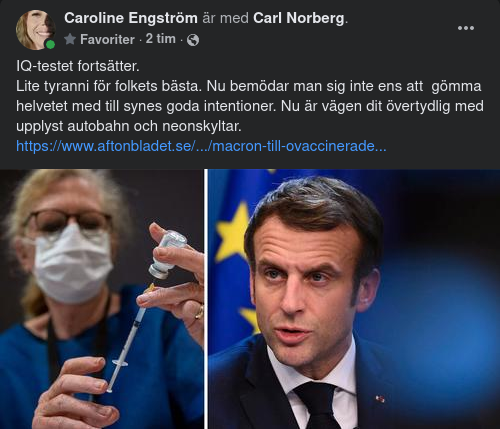 Macron Lovar Jävlas Med De Ovaxxade