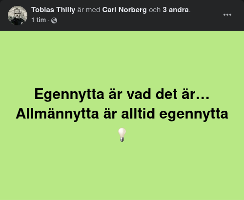 Alltid Egennytta