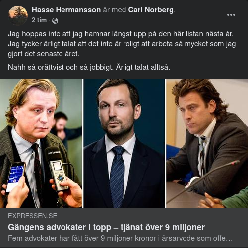 Finansiell Advokatersättning