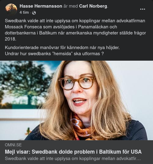 Döljande Swedbank