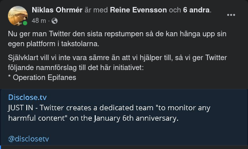 Twitter & Operation Epifanes