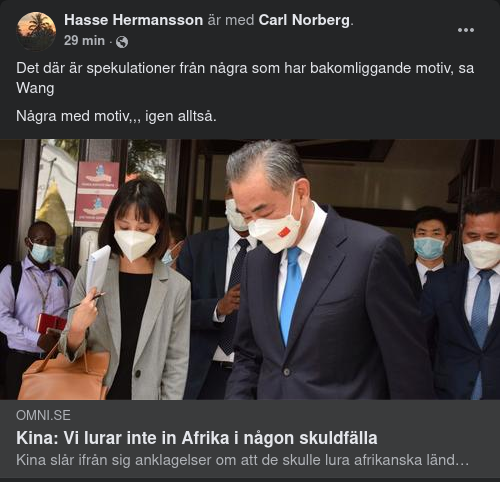 Ingen Kinesisk Skuldfälla För Afrika