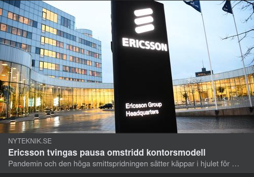 Kontorsmodellpaus För Ericsson