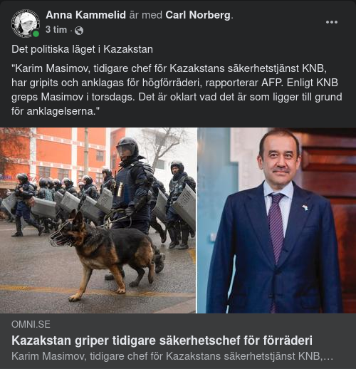 Gripen Säkerhetschef I Kazakstan