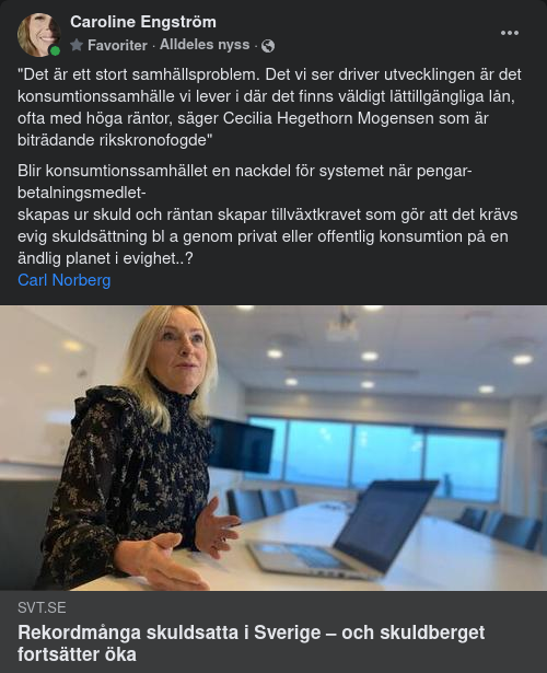 Rekorderligt Skuldsatta