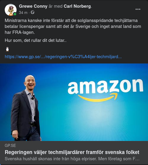 Svensk Regering, Techjättar, Elpriser & Skatter