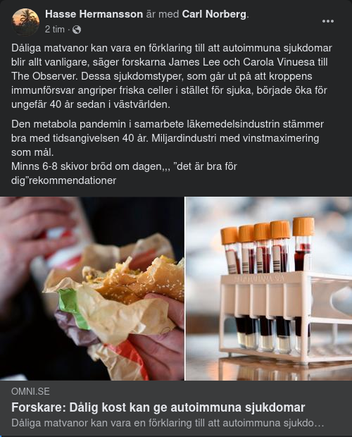 Kost & Autoimmuna Sjukdomar