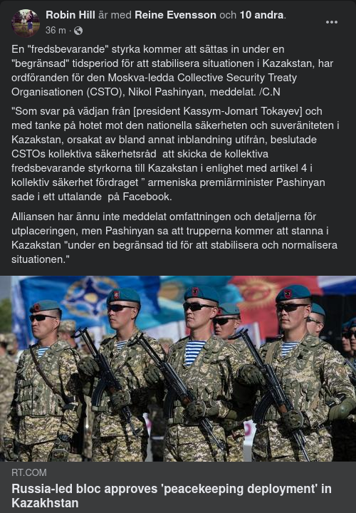 Ryskledda CSTO I Kazakstan