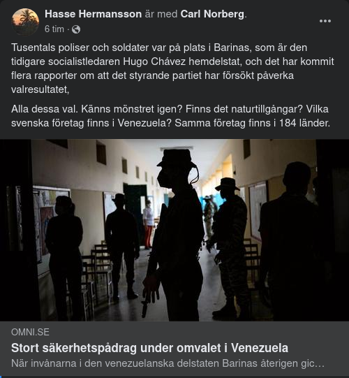 Val I Venezuela Med Stort Säkerhetspådrag