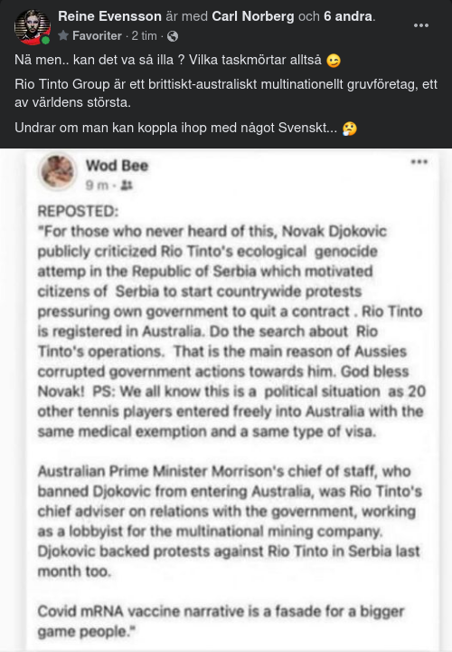 Rio Tinto & Djokovic