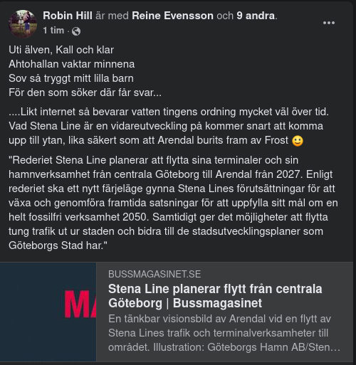 Stenaterminalsflytt Över Älven