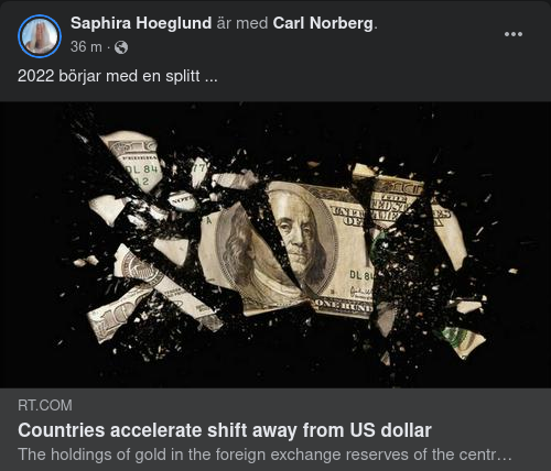 Globalt Minskad Dollaranvändning