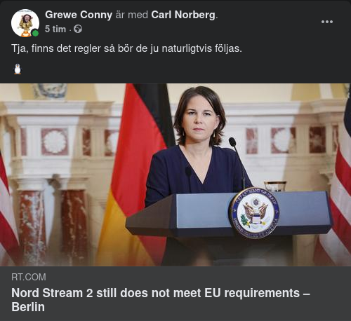 Nord Stream 2 Möter Inte EU-Krav