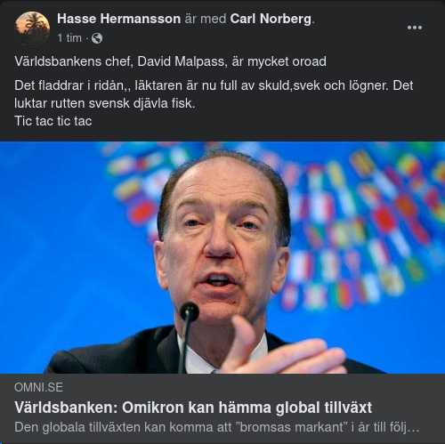 Globalt Tillväxthämmande Omikron