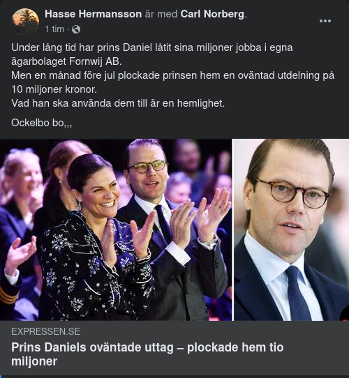 10 Miljoner I Vinst För Prinsen