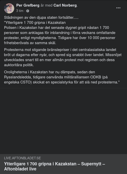 Ytterligare 1700 Gripna I Kazakstan