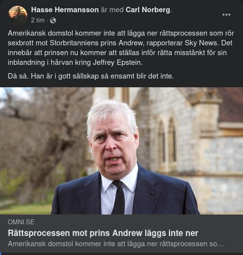 Fortsatt Rättsprocess Mot Prins Andrew