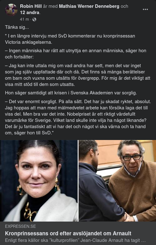 Nobelprisprisande Kronprinsessa