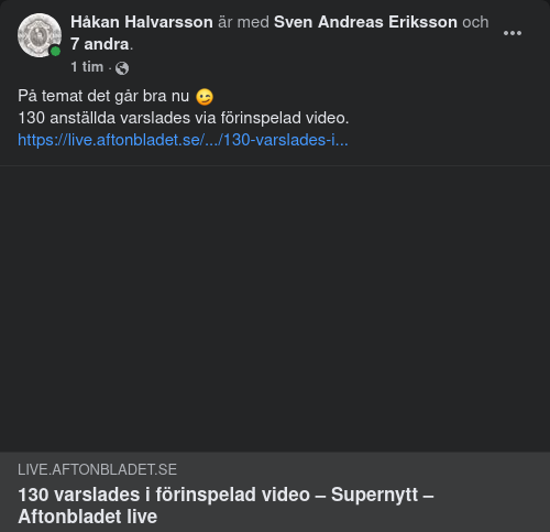 Förinspelad Uppsägning