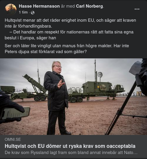 Utdömande Försvarsminister