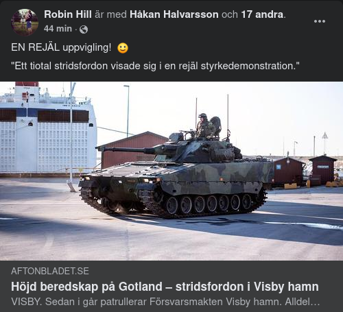 Rejäl Styrkedemonstration På Gotland