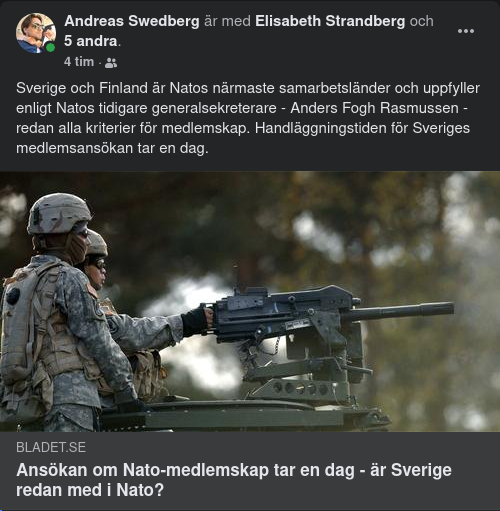 Sverige, Finland & NATO