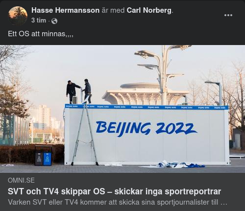 Pandemihindrade Sportreportrar