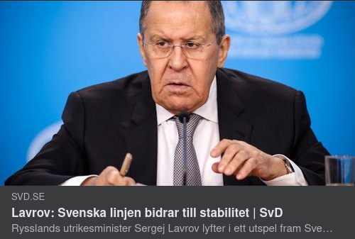 Lavrov & Stabilitetsbidragande Svensklinje