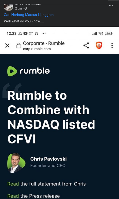 Rumble & CFVI