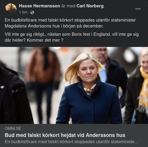 Budbilsförare Med Falskt Körkort