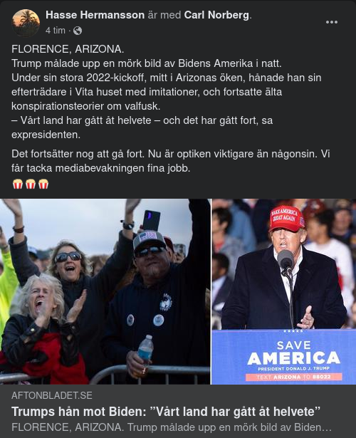 Hånande Trump I Aftonbladet