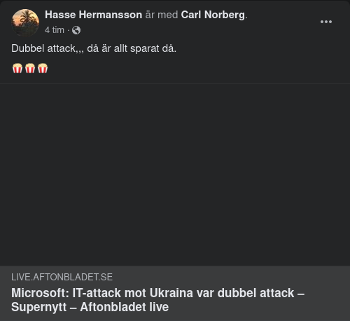 Dubbel IT-Attack I Ukraina