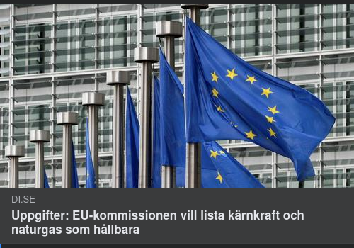 EU Stegar Mot Kärnkraft & Naturgas