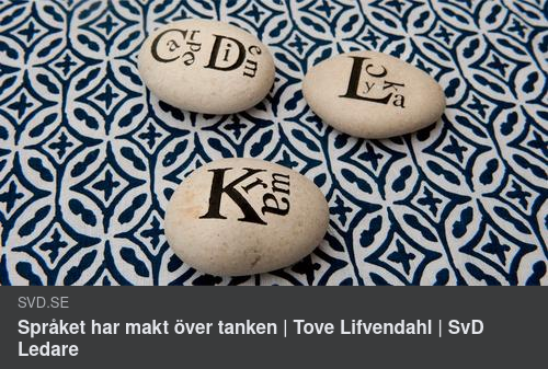 Språklig Tankemakt I SvD