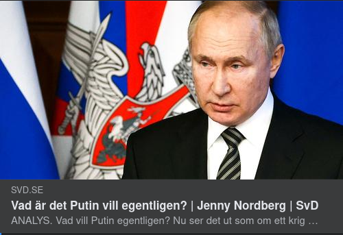 Jenny Undrar Vad Putin Vill