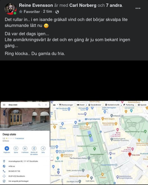 Deep State Åter På Google Maps