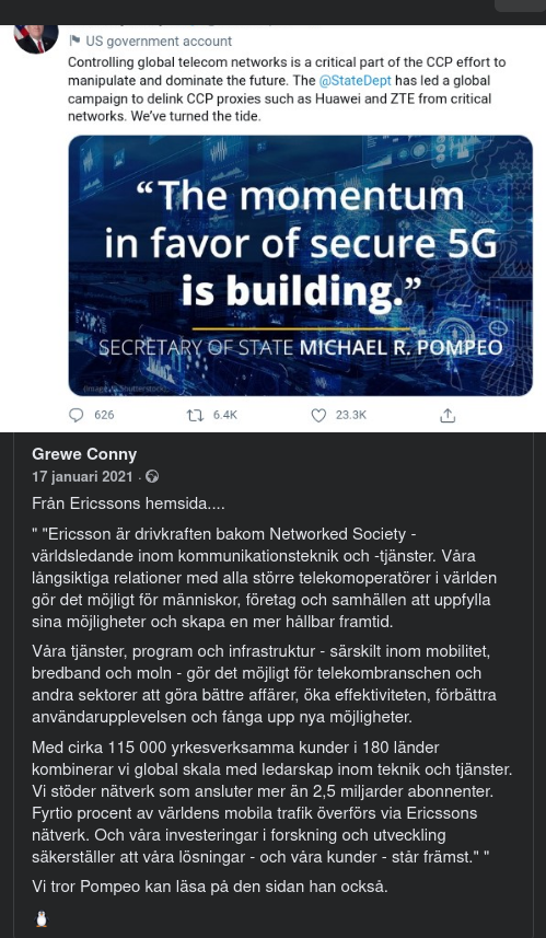 Från Ericssons Hemsida 2021